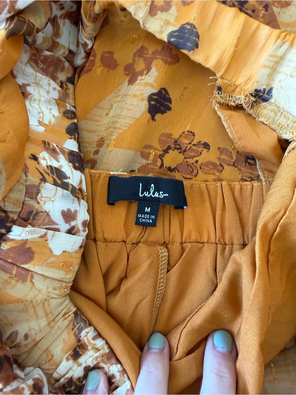 Lulus Gorgeous Vibe Yellow Floral Print High-Low Maxi Dress - Picture 3 of 3